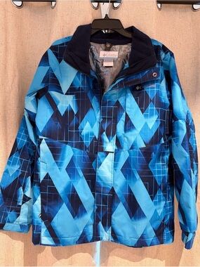 Columbia Kids' Blue Geometric Snow Jacket
